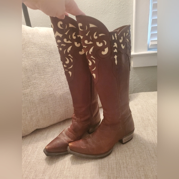 Ariat Knee High Cowboy Boots - Picture 3 of 7